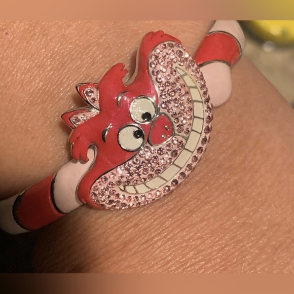Swarovski Very RARE Alice in Wonderland Cheshire Cat Bracelet & Necklace Set - Picture 2 of 2